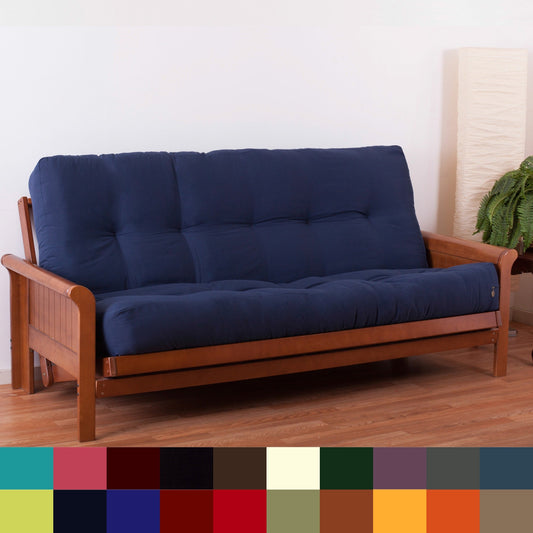 Matelas futon en toile twill de 25 cm d'épaisseur (simple, double ou queen size)