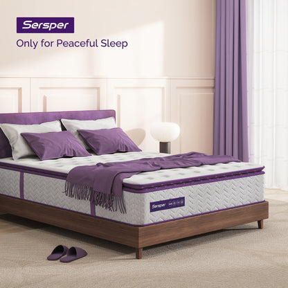 Matelas à ressorts medium avec surcouche en mousse à mémoire de forme de 12 pouces