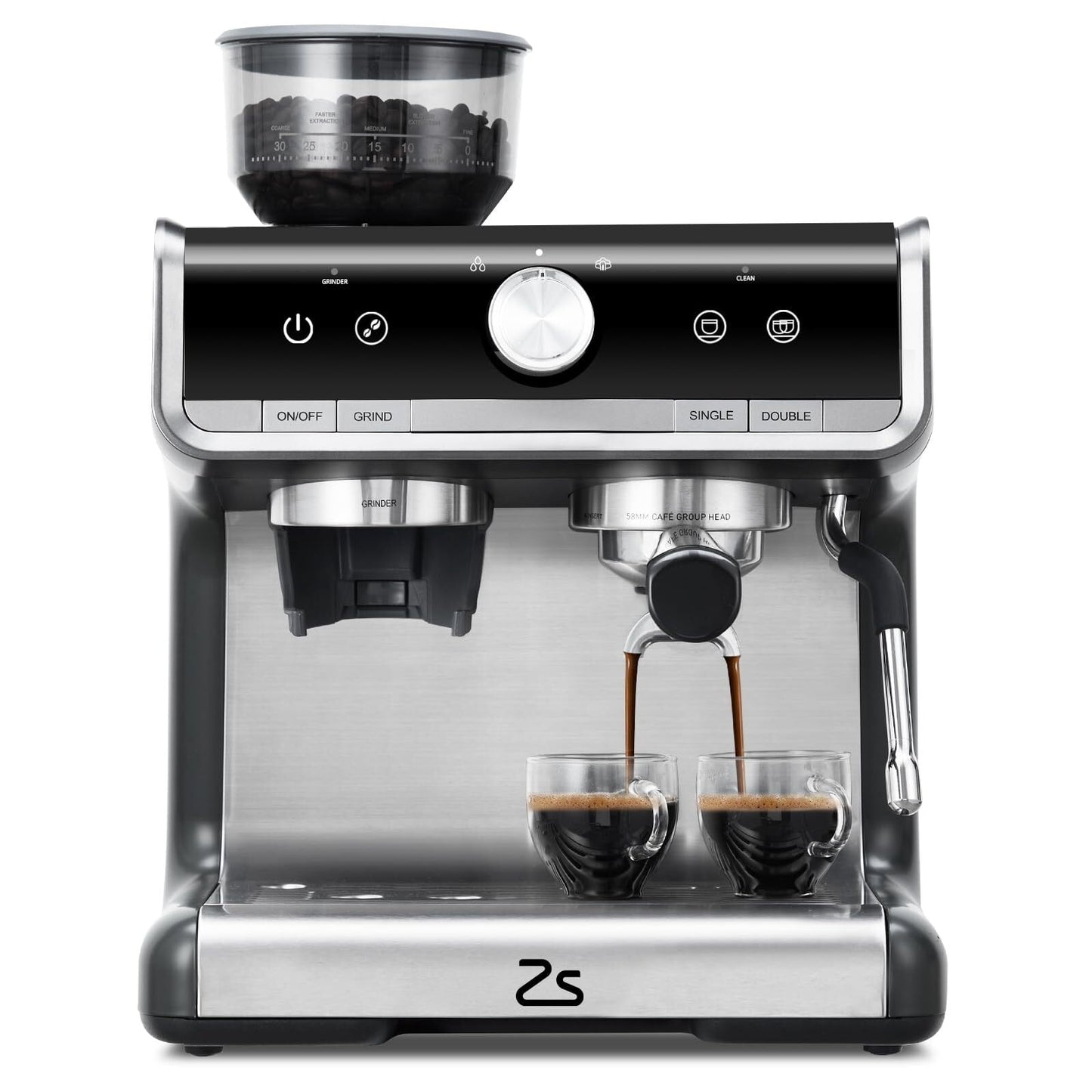 Machine à expresso automatique 20 bars avec mousseur de lait pour barista à domicile