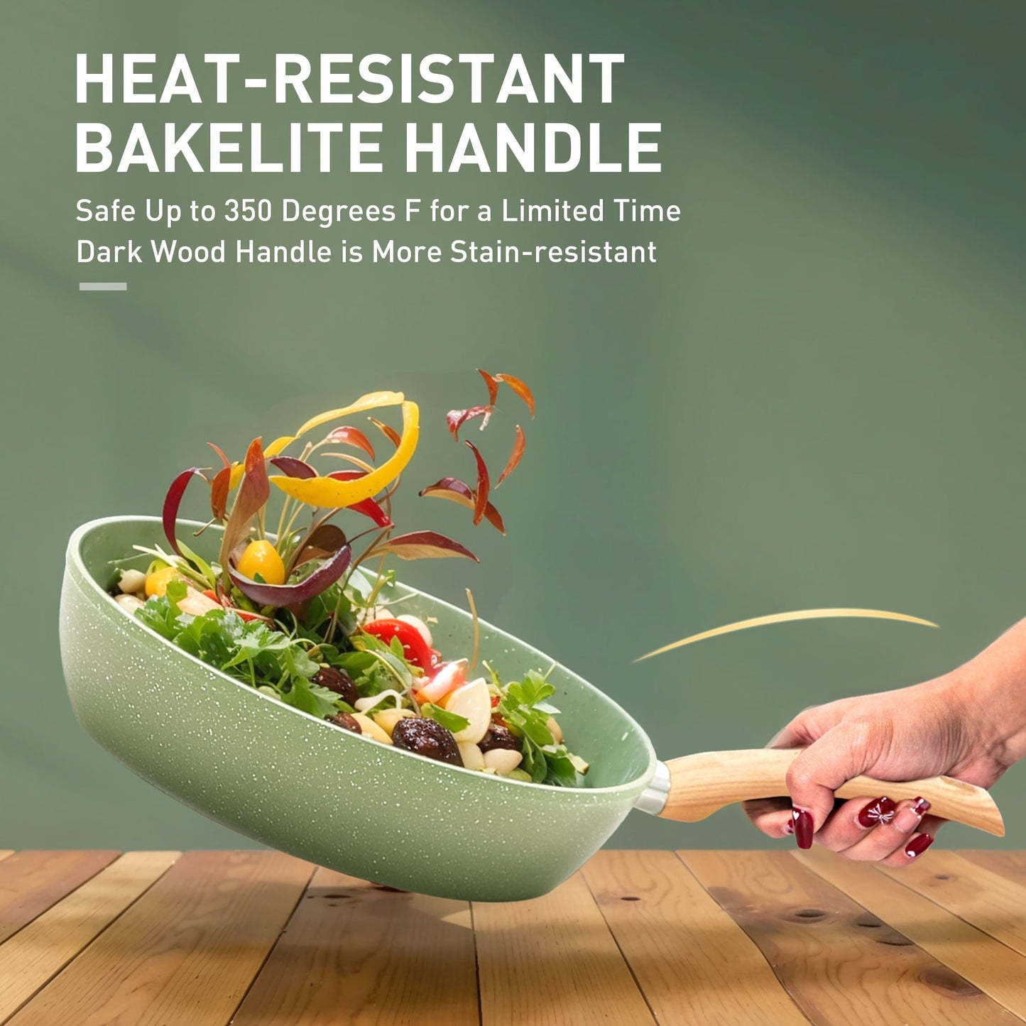 Ensemble de cuisine 30 pièces en granit, comprenant des casseroles et des poêles antiadhésives.