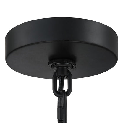 Luminaire à 4 lumières en forme de tambour bohémien tissé à la main - Paille - 50,8 cm de largeur