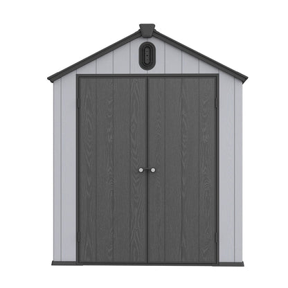 Abri de jardin en résine pour extérieur, résistant aux intempéries, avec plancher, Spire Tool Shed, 6 pi x 4 pi/6 pi x 8 pi/8 pi x 6 pi/8 pi x 10 pi