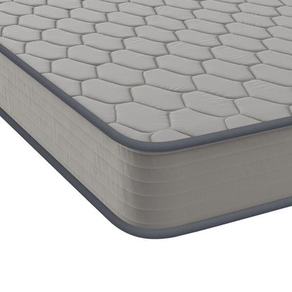 Matelas hybride à ressorts à revêtement semi-rigide de densité moyenne