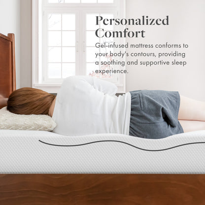 Matelas en mousse à mémoire de forme Premium au gel de 8 pouces de la collection SoftNest Rejuv