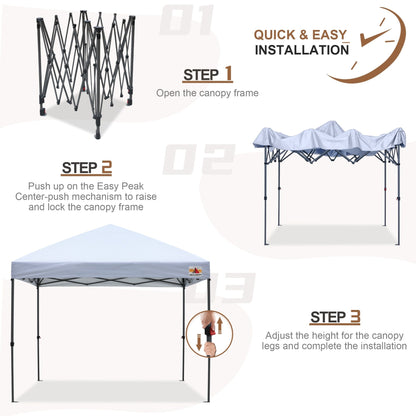 ABCCANOPY Tente de parasol pliable et facile à monter, durable, pour extérieur.
