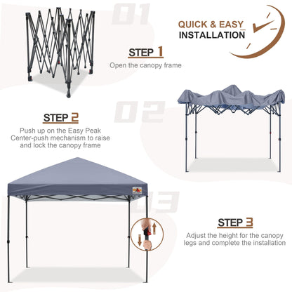 ABCCANOPY Tente de parasol pliable et facile à monter, durable, pour extérieur.