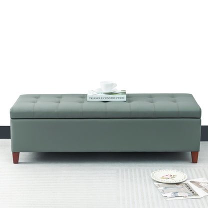 Tabouret de rangement Adeco 50 en simili cuir