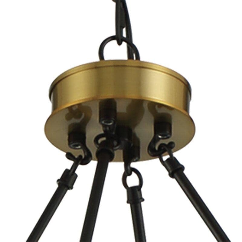 Suspension Acroma à 12 lumières, style ferme, 40 pouces, en forme de roue de charrette, avec certification UL - 40'' de diamètre x 138'' de hauteur
