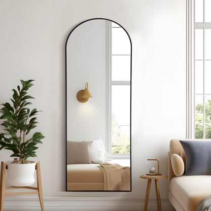 Dovelina Miroir mural à poser, miroir de corps entier, miroir de sol avec arche