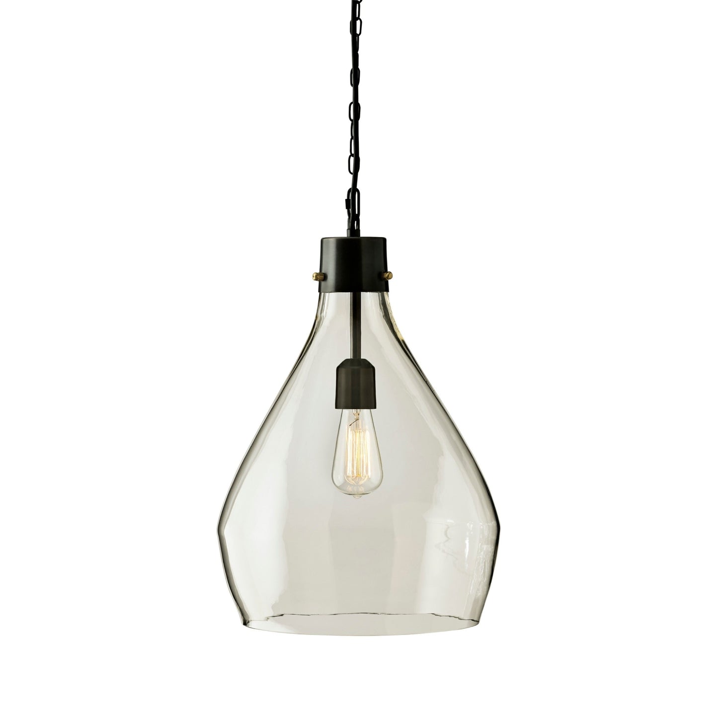Suspension en verre gris Avalbane de Signature Design by Ashley - 13,88 L x 13,88 P x 20,25 H (en pouces)