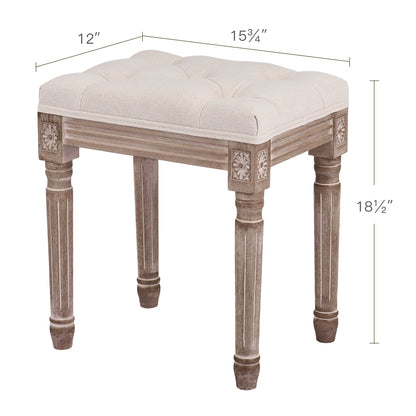 Tabouret de pieds et tabouret de coiffeuse rembourrés CO-Z, style vintage français