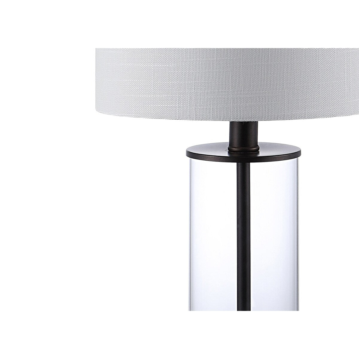 Lampe de table LED Cabell 21 en verre, moderne et contemporaine, avec port de charge USB, bronze vieilli (lot de 2) par JONATHAN Y