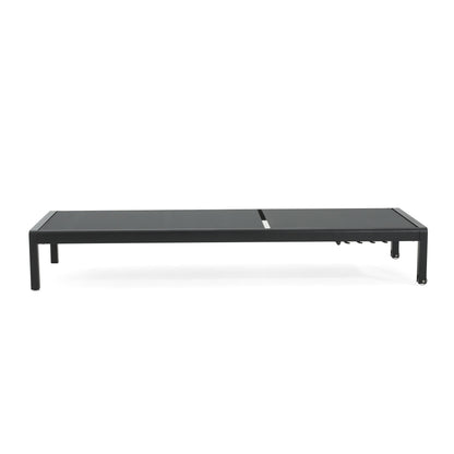 Chaise longue d'extérieur en aluminium Cape Coral (lot de 2) par Christopher Knight Home - 77,56 L x 25,20 l x 11,80 h (cm)