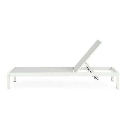Chaise longue d'extérieur en aluminium Cape Coral (lot de 2) par Christopher Knight Home - 77,56 L x 25,20 l x 11,80 h (cm)