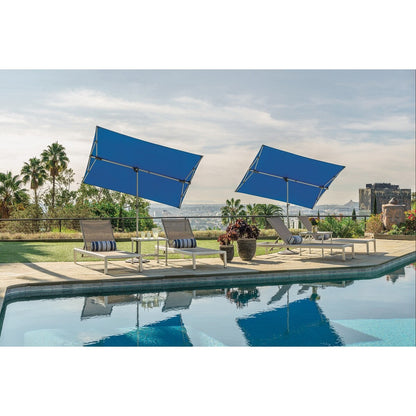 Parasol de balcon rectangulaire SimplyShade Capri de 1,51 m x 2,11 m
