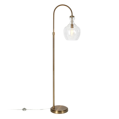 Verona Lampe de sol à arc avec abat-jour en verre