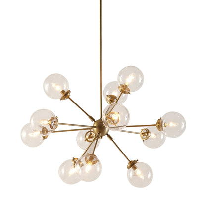 INK+IVY Lustre Paige à 12 lumières avec ampoules à globe surdimensionnées