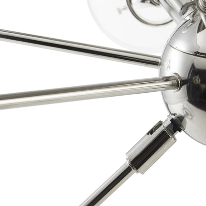 INK+IVY Lustre Paige à 12 lumières avec ampoules à globe surdimensionnées