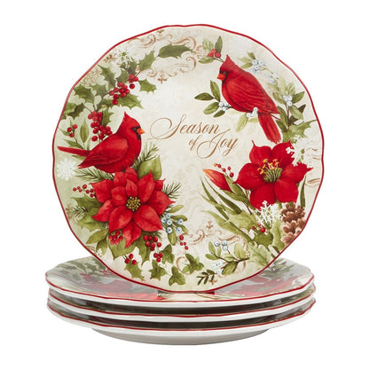 Service de vaisselle Certified International Winter's Medley, 16 pièces, pour 4 personnes.
