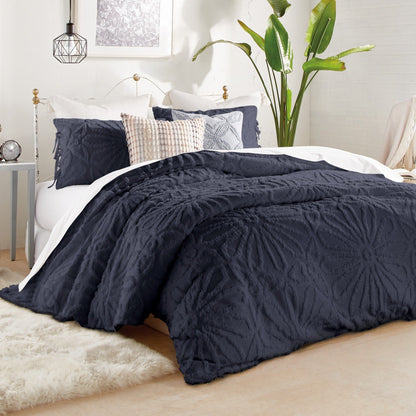 Ensemble de couette à médaillon en chenille Peri Home