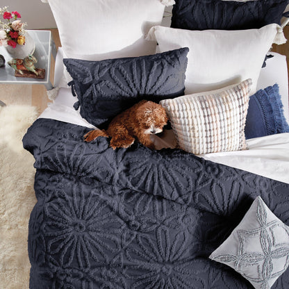 Ensemble de couette à médaillon en chenille Peri Home