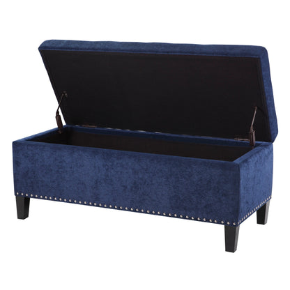 Banc de rangement Madison Park Shandra II avec dessus capitonné et fermeture amortie