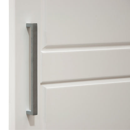 Palace Imports Armoire à 3 portes Cosmo en bois massif 100 % avec portes en bois massif ou en miroir