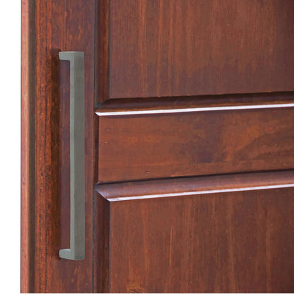 Palace Imports Armoire à 3 portes Cosmo en bois massif 100 % avec portes en bois massif ou en miroir