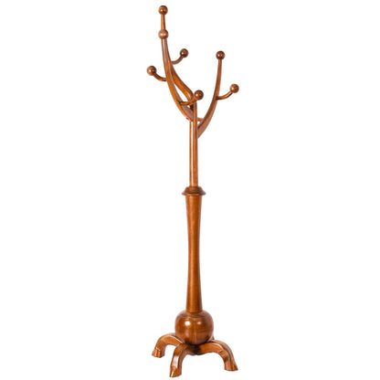 Porte-manteau sur pied en bois de caoutchouc en forme de branche d'arbre avec 8 crochets - 62,2 cm (l) x 179,5 cm (h)