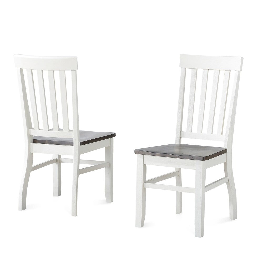 Chaise d'appoint en bois style ferme Crestwood de Steve Silver (lot de 2)