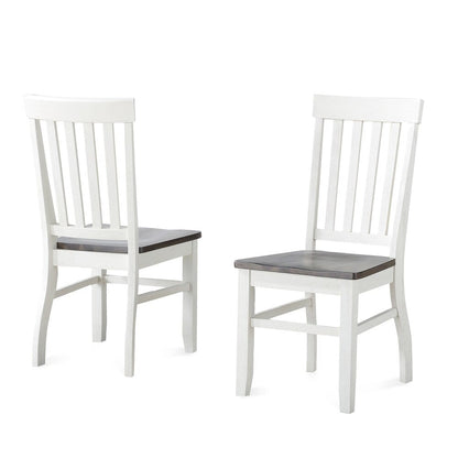 Chaise d'appoint en bois style ferme Crestwood de Steve Silver (lot de 2)
