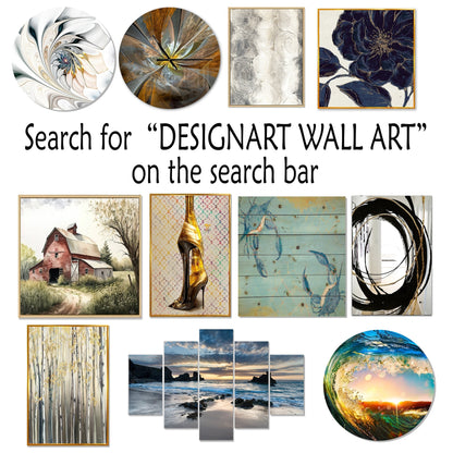 Designart Beige Botanical Impressions III Impression sur toile encadrée d'art abstrait botanique
