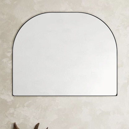 TEHOME Dezerae Grand miroir à arche pour cheminée, 102 cm L x 81 cm H