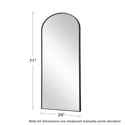 Dovelina Miroir mural à poser, miroir de corps entier, miroir de sol avec arche