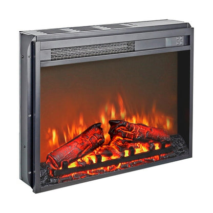 Insert de cheminée électrique avec chauffage réglable, luminosité réglable, minuterie et protection contre la surchauffe, 1400 W, homologué CSA