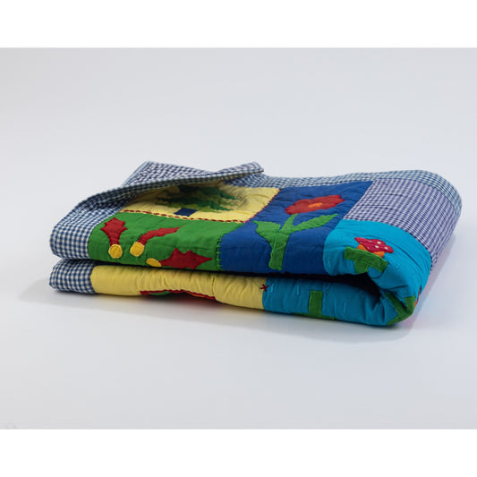 Coussin de bébé représentant une ferme