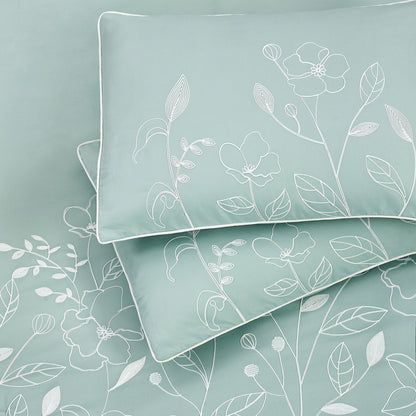 Ensemble de Couette à Motifs Floraux et Botaniques Nanshing Taylor 7 Pièces