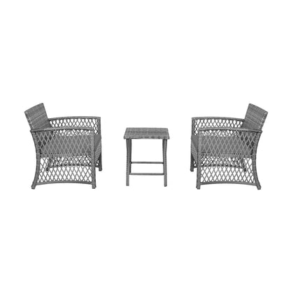 Ensemble de bistro en rotin pour patio Heritage Outdoor, 3 pièces