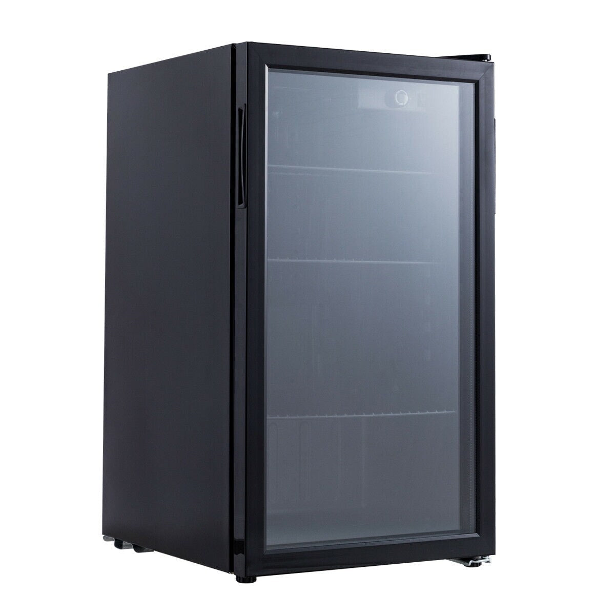 Réfrigérateur à boissons Gymax, capacité de 120 canettes, pour bière, vin, soda et autres boissons, mini modèle.
