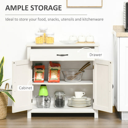 Buffet HOMCOM style porte de grange de ferme, 32 pouces, meuble de rangement, bar à café pour salon ou entrée