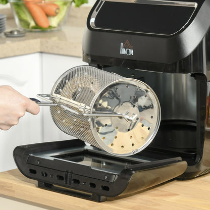 Friteuse sans huile HOMCOM, grand modèle, pour toute la famille, four à poser, cadeau idéal - 12,5 x 13,25 x 14,5 pouces