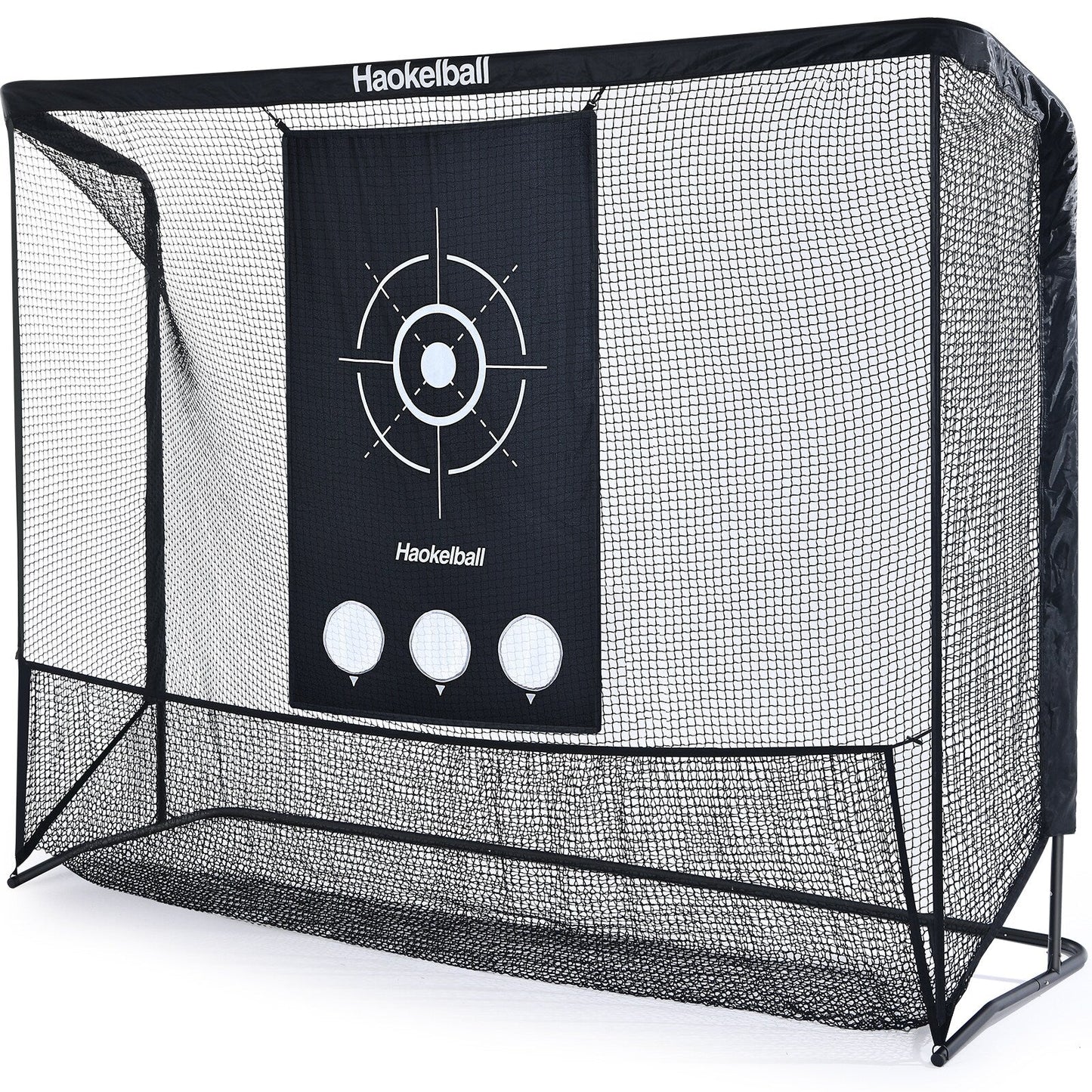 Haokelball Réseau de golf 10x7,5 pieds, filet d'entraînement de golf avec tissu de cible, filet de frappe de golf robuste