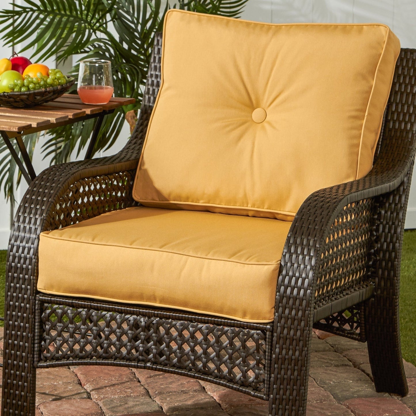 Ensemble de coussins d'extérieur Sunbrella Premium pour assise profonde, 2 pièces