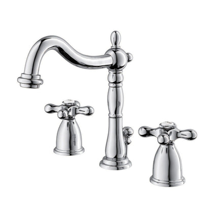 Robinet de salle de bain à large espacement Heritage de 8 po
