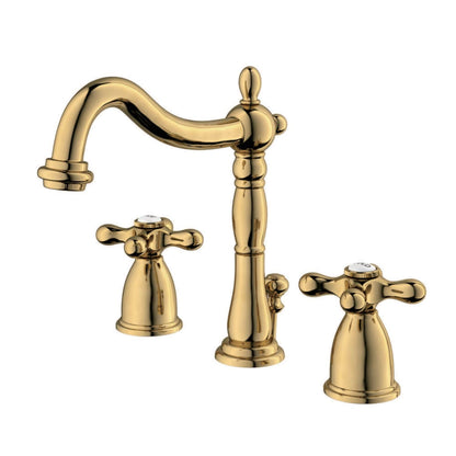 Robinet de salle de bain à large espacement Heritage de 8 po