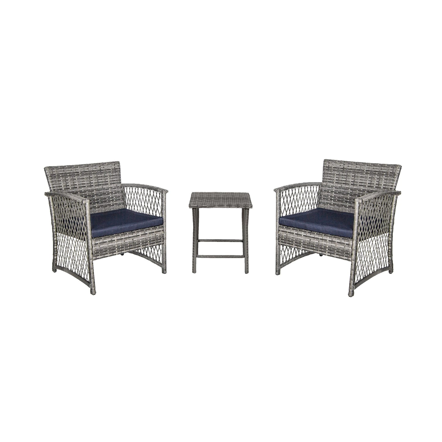 Ensemble de bistro en rotin pour patio Heritage Outdoor, 3 pièces