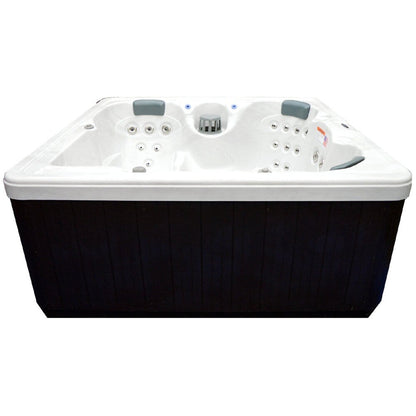 Spa pour la maison et le jardin, 5 places, 51 jets, avec jets en acier inoxydable et ozonisation - 80x80x34