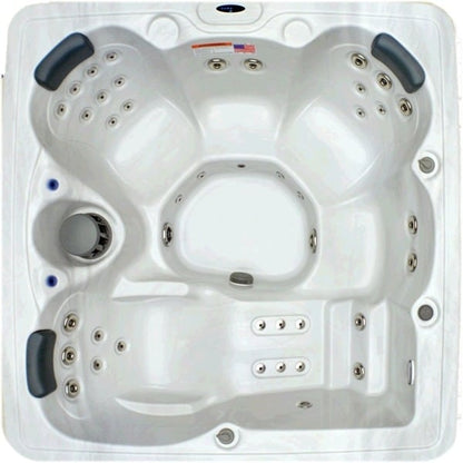 Spa pour la maison et le jardin, 5 places, 51 jets, avec jets en acier inoxydable et ozonisation - 80x80x34