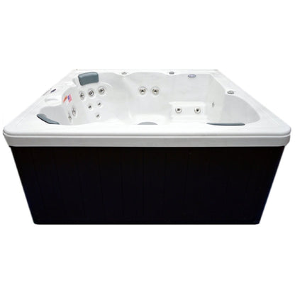 Spa pour la maison et le jardin, 5 places, 51 jets, avec jets en acier inoxydable et ozonisation - 80x80x34