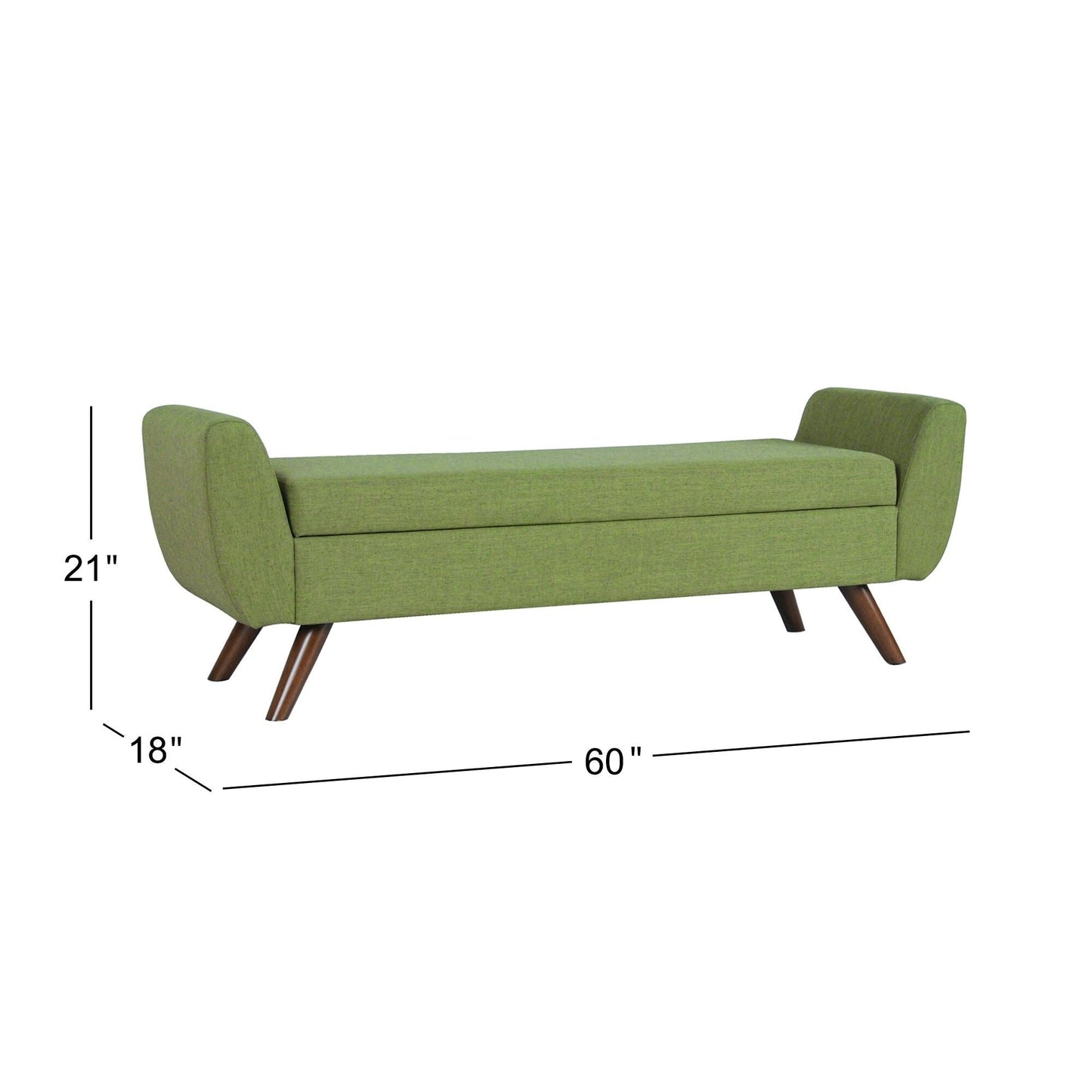 HomePop Banc de rangement moderne en sherpa avec pieds en bois